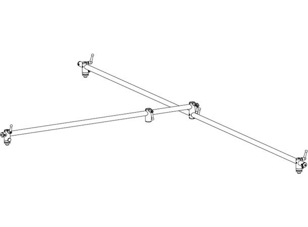Grace Design SB mikrofonbom DECCA TREE Tilbehør 2x1 meter micboo 3 mikrofoner 