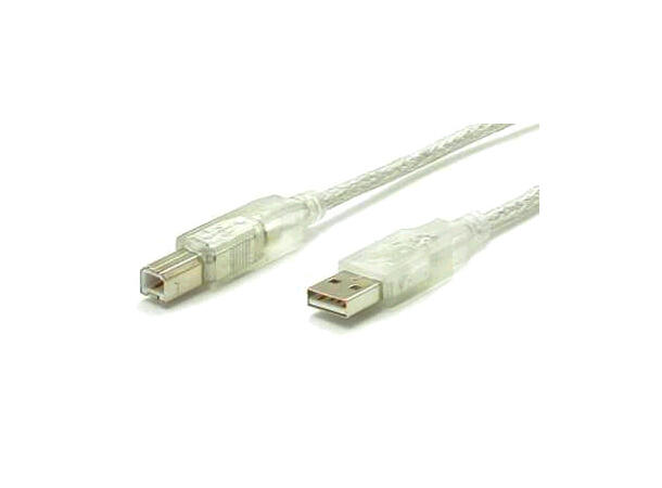 Kabel USB 5,0 m A-B USB Kabel Transparent