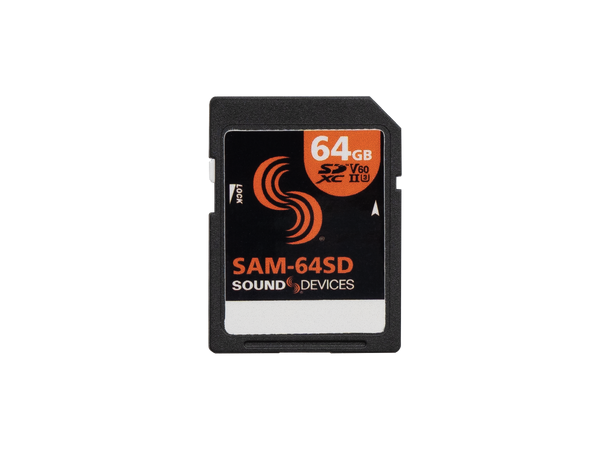 Sound Devices SAM-64SD 64GB approved SD/SDHC card
