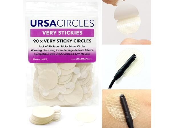 URSA Pack of 90 Very Stickies Very Sticky Circles 