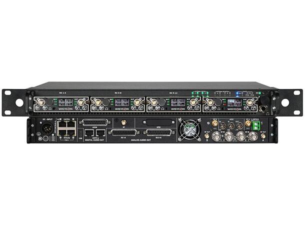 Wisycom MRK16_S Multi-Slot Receiver Tray Compact 19” 1U rack (4x MCR54) 