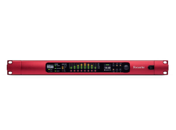 Focusrite RedNet MP8R mikrofonforsterker 8-kanals med fjernstyrbar mikpreamp 