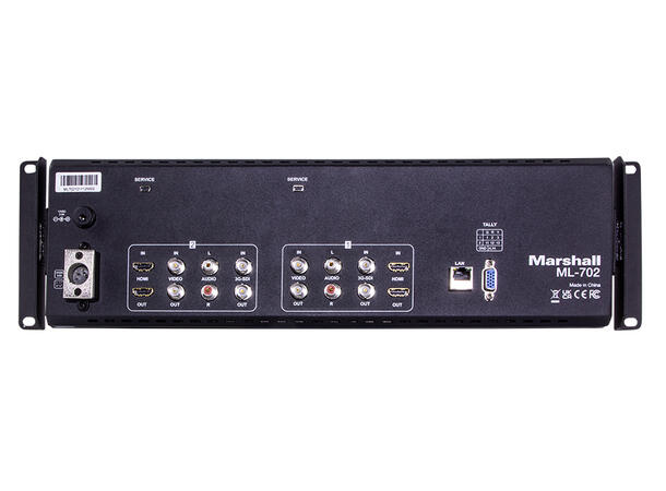 Marshall ML-702 Dual 7" Rack mountable with HDMI, 3G-SDI