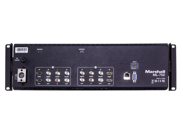 Marshall ML-702 Dual 7" Rack mountable with HDMI, 3G-SDI 