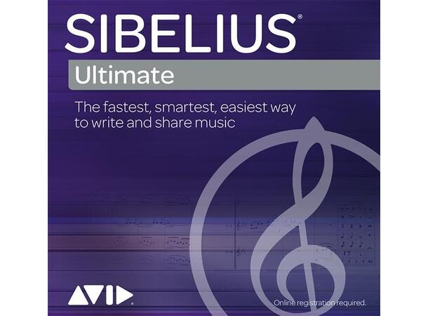 Sibelius ULTIMATE Eie EDU Student/lærer Perpetual med årsplan for oppdateringer 
