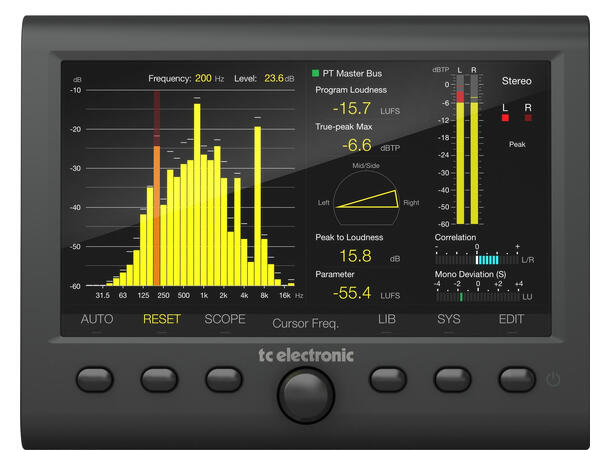 TC electronic Clarity M Meter Stereo ITU BS.1770-4,ATSC A/85,EBU R128,TR-B32