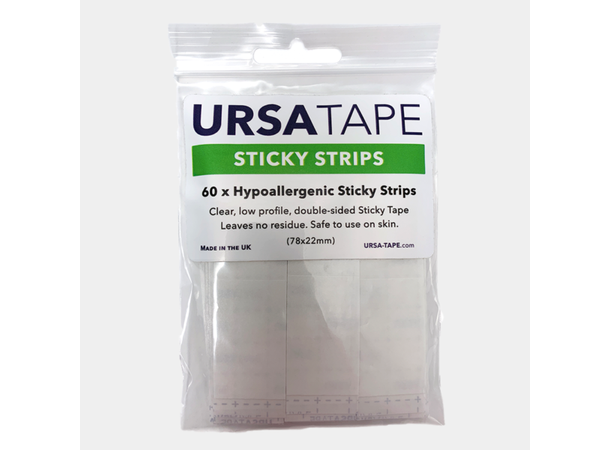 URSA Pack of 60 TAPE Sticky Strips hypoallergenic