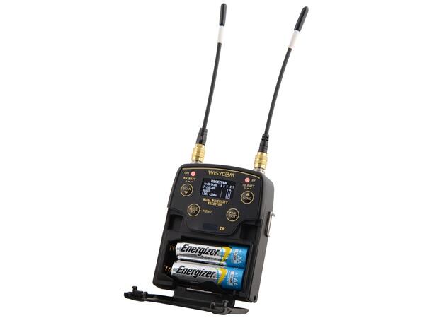 WISYCOM MPR52-ENG dual diversity receiv. Two Channels – UltraWide Band Receiver 