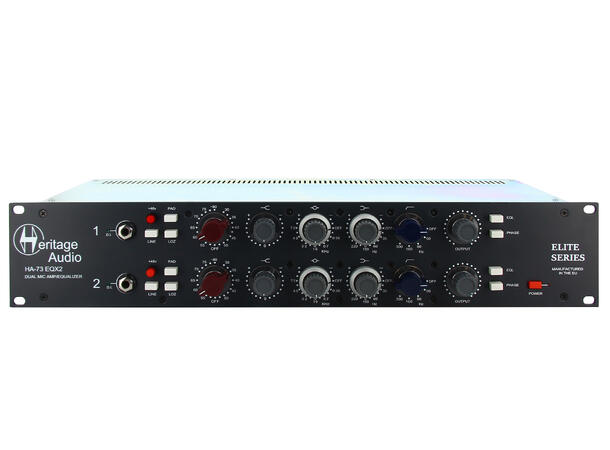 Heritage Audio 73EQX2 Elite Micpre 2 ch with EQ 