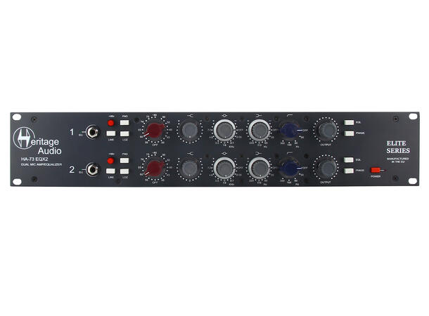Heritage Audio 73EQX2 Elite Micpre 2 ch with EQ 
