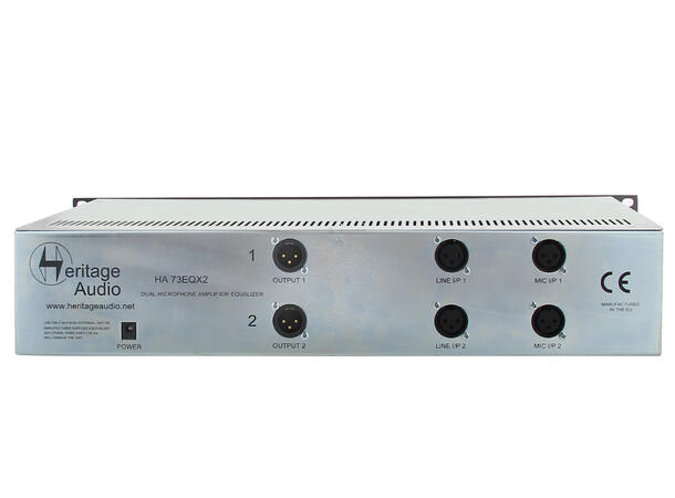 Heritage Audio 73EQX2 Elite Micpre 2 ch with EQ 