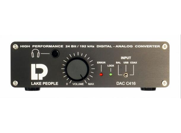 Lake People DAC C416-H 2-Channel D/A converter w/ headphone amp 
