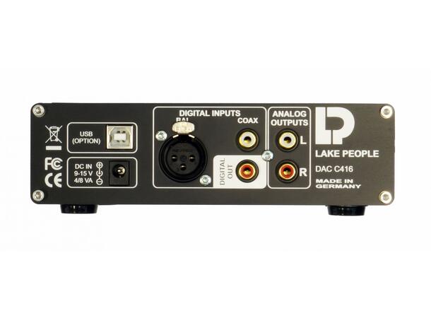 Lake People DAC C416-H 2-Channel D/A converter w/ headphone amp 