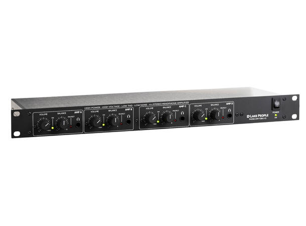 Lake People F388 2-Q Hodetelefonforsterk Headphone Amplifier, 4 Channels, 