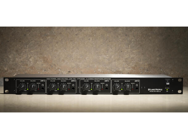 Lake People F388 2-Q Hodetelefonforsterk Headphone Amplifier, 4 Channels, 
