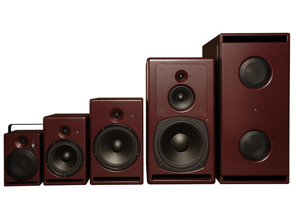 PSI Audio A17-M Studiomonitor (rød) 7" Aktive monitorer SPL 109/104 dB 