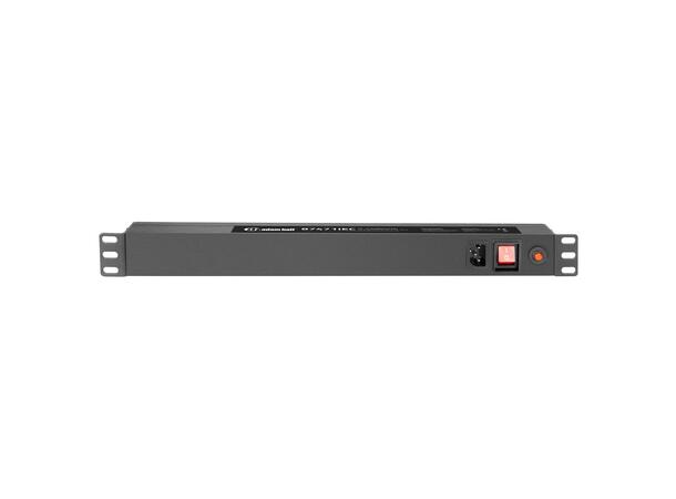 AH 19" Power Strip - 8 trepinskontakter for rackmontering 