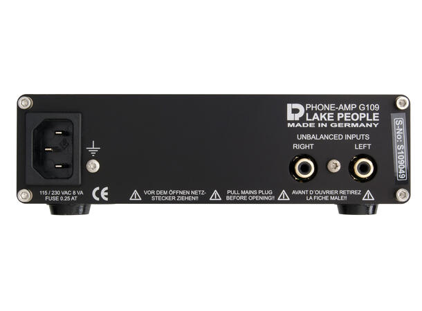 Lake People Phone-Amp G109-S HiEnd headphone amp, unbal. input 