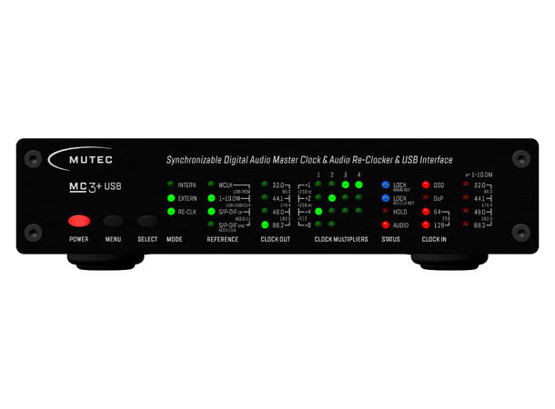 MUTEC MC-3+ SMART CLOCK USB - BL Master Clock og Distributor,1G-ClockTech