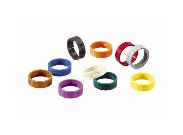 Neutrik ring XXR-1 brun 10 stk for Neutrik XLR XX-plugg han XLR 