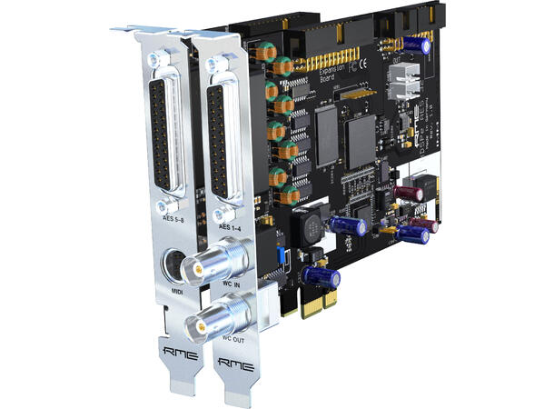 RME HDSPe AES PCI express lydkort 16 kanaler AES/EBU i/o på D-Sub