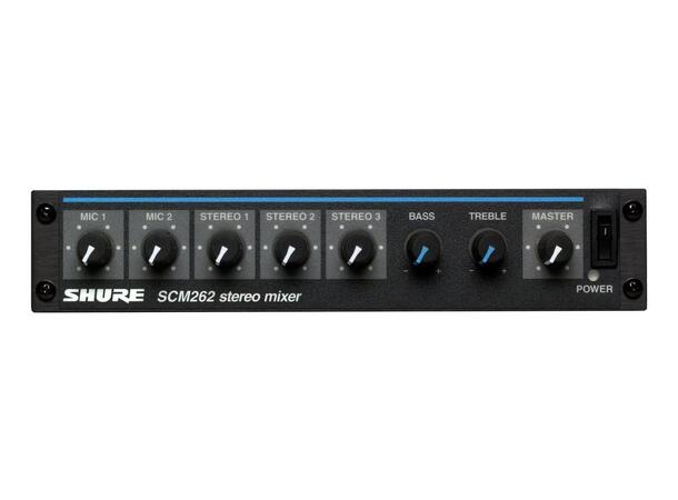 Shure SHU-SCM262E mikser Shure mixer 2 mic, 3 stereo line 