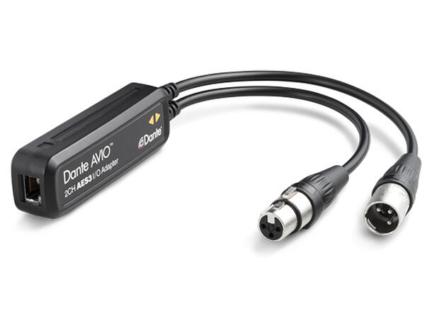 Audinate Dante AVIO AES3 IO Adapter 2x2 AES3 - DANTE konverter stereo