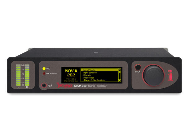 Inovonics NOVIA Stereo Process & Level Analog, AES, Streaming In & Out | Web In