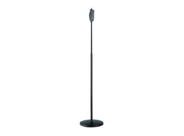 K&M 26085 Mikrofonstativ sort, rund fot, quick lock 