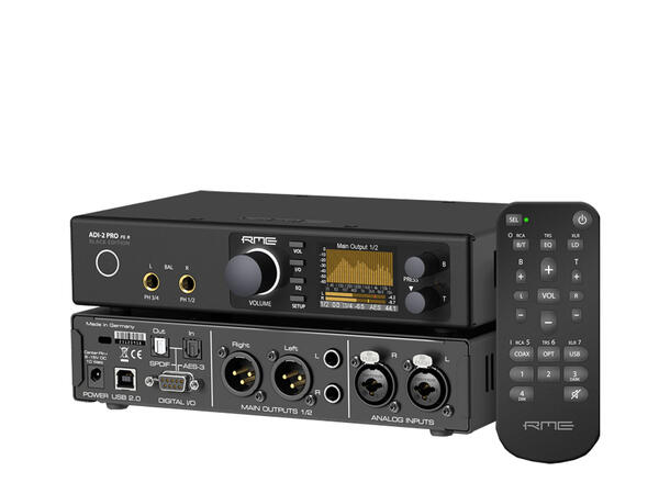 RME ADI-2 Pro FS R Black Edition AD/DA AD/DA USB 2.0 DAC, 2 HP, SteadyClock FS