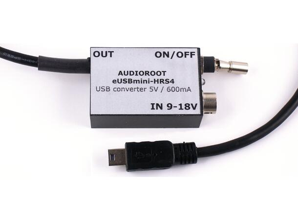 Audioroote USBmini-HRS4 9-18V Hirose mini USB power converter/ad