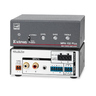 Extron MPA 152 Plus Forsterker Stereo Amplifier - 15 Watts per kanal