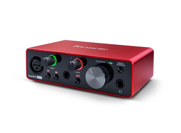 Focusrite Scarlett Solo GEN3 USB-lydkort med 1 mic og 1 instr