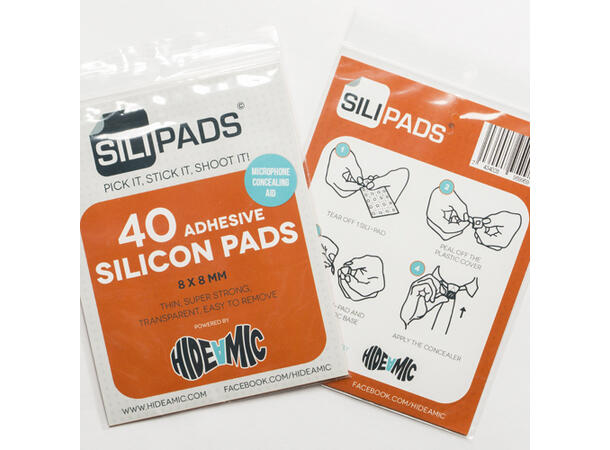 Hide-a-mic Sili-pads, super adhesive 40 super strong adhesive pads