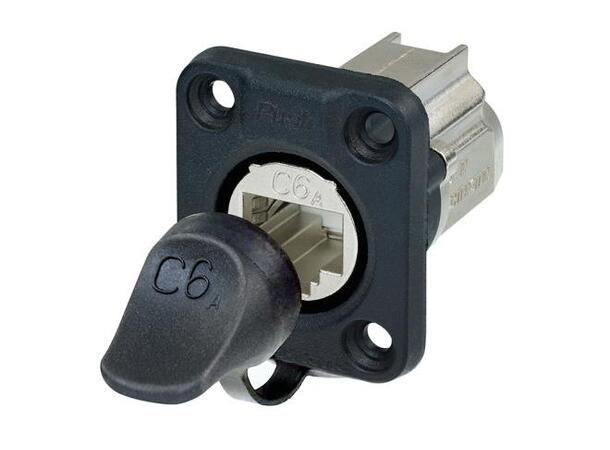 Neutrik EtherCON RJ45 Cat6A chassis Feedthrough Sort IP65 