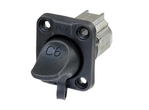 Neutrik EtherCON RJ45 Cat6A chassis Feedthrough Sort IP65 