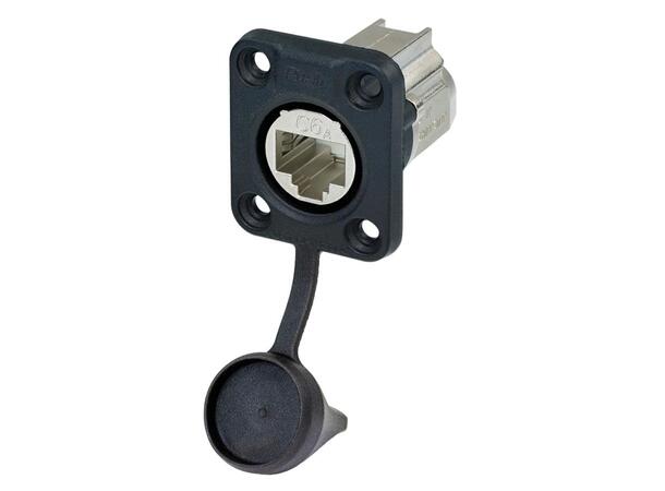 Neutrik EtherCON RJ45 Cat6A chassis Feedthrough Sort IP65 
