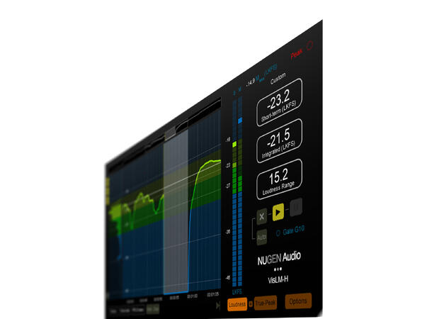 Nugen Audio VisLM Loudness Meter plugin Industry standard Loudness meter