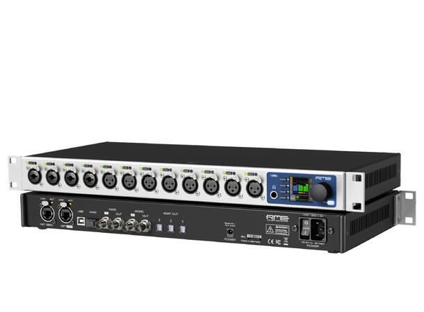 RME 12Mic Remote Mic. Preamp Mikrofonforsterker med AVB MILAN og MADI 