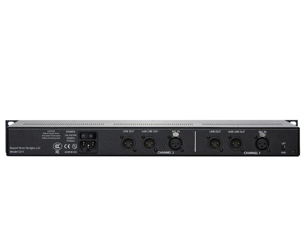 Rupert Neve 5211 2 Channel Micpre 2 ch,  m/Silk 