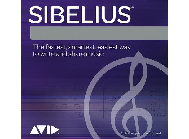 Sibelius Eie-lisens NY Med årsplan for oppdateringer