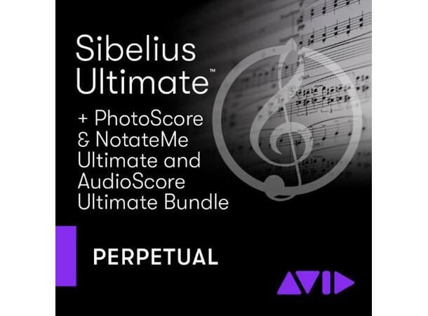 Sibelius ULTIMATE Eie Bundle PhotoScore, NotateMe & Audio Score Ultim 