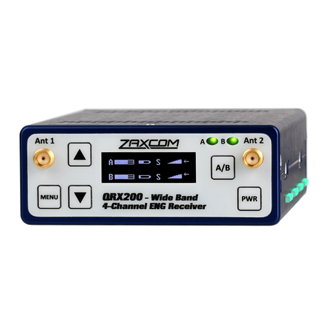 Zaxcom QRX 200 dual reciever 200 MHz wide ENG receiver