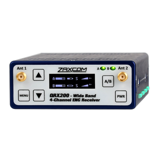 Zaxcom QRX 200 dual reciever 200 MHz wide ENG receiver