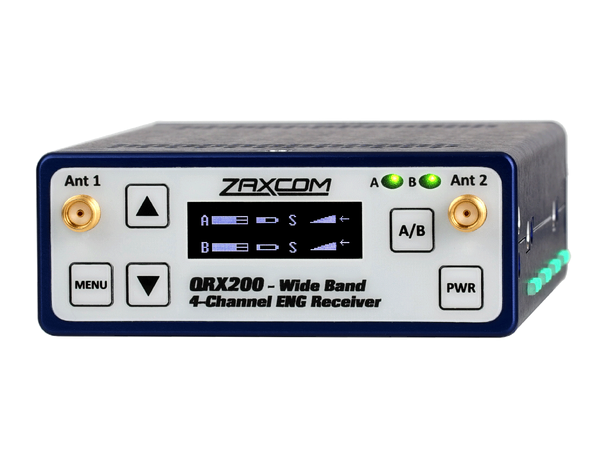 Zaxcom QRX 200 dual reciever 200 MHz wide ENG receiver