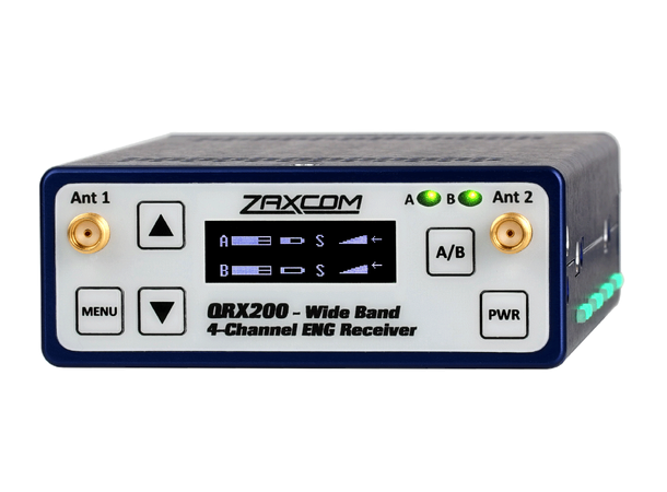Zaxcom QRX 200 dual reciever 200 MHz wide ENG receiver 