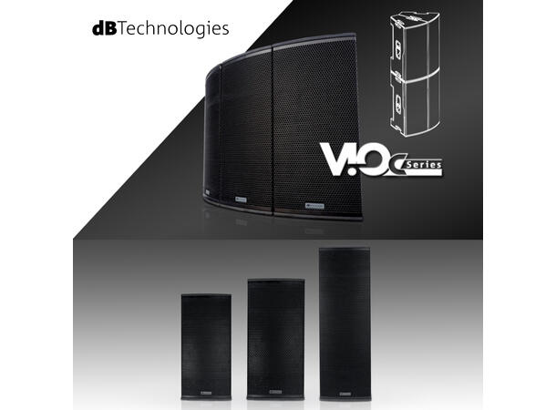 dB Technologies VIO C12 Line Src. Array Aktiv 1600W, 2-veis, LF 1x12"  HF 1,4" 