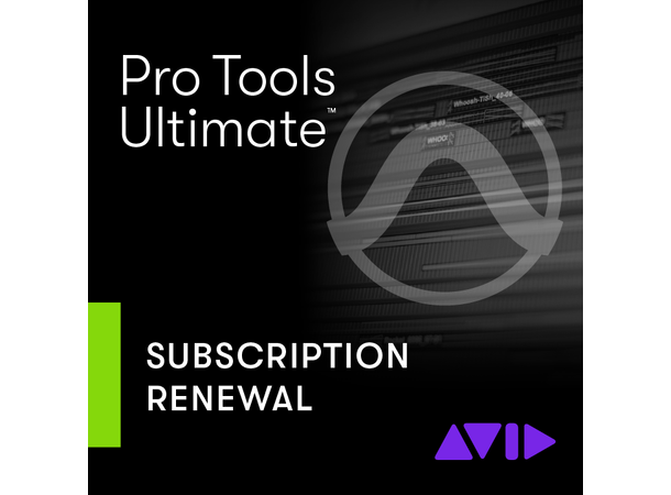 AVID Pro Tools ULTIMATE Leie Fornyelse Annual Paid Subscription - 1 år RENEWAL 