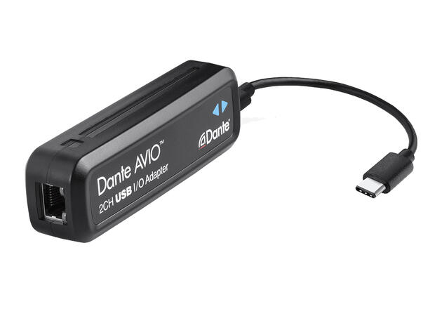 Audinate Dante AVIO USB-C IO Adapter 2x2 USB-C  - DANTE konverter stereo 