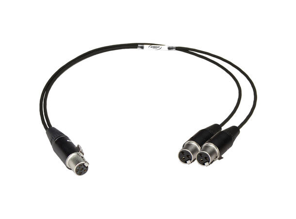 Audio kabel TA5F to (2) XLR-F 60cm 